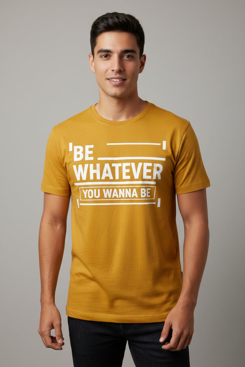 Mustard White Text